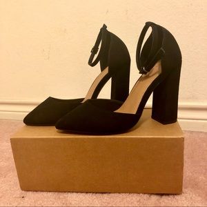ASOS Extra Wide Width Ankle Strap High Heels US 5
